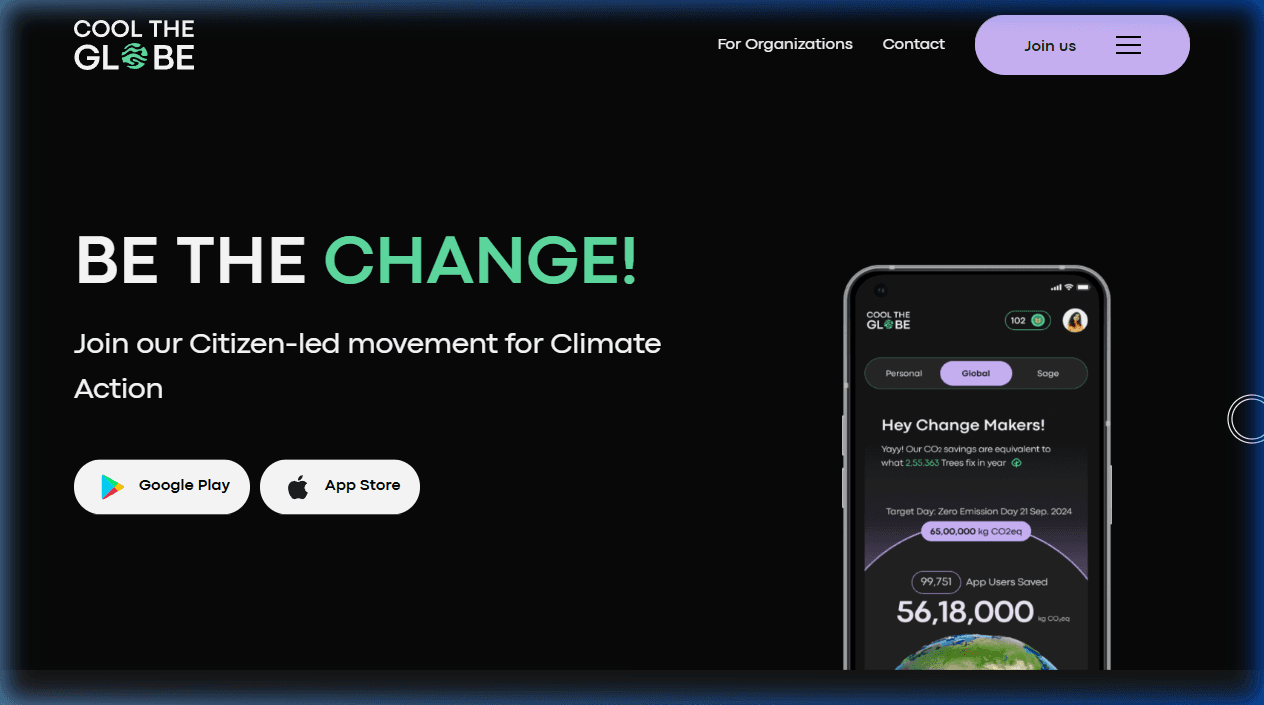 Screenshot of Cool The Globe (Featured on Shark Tank India)