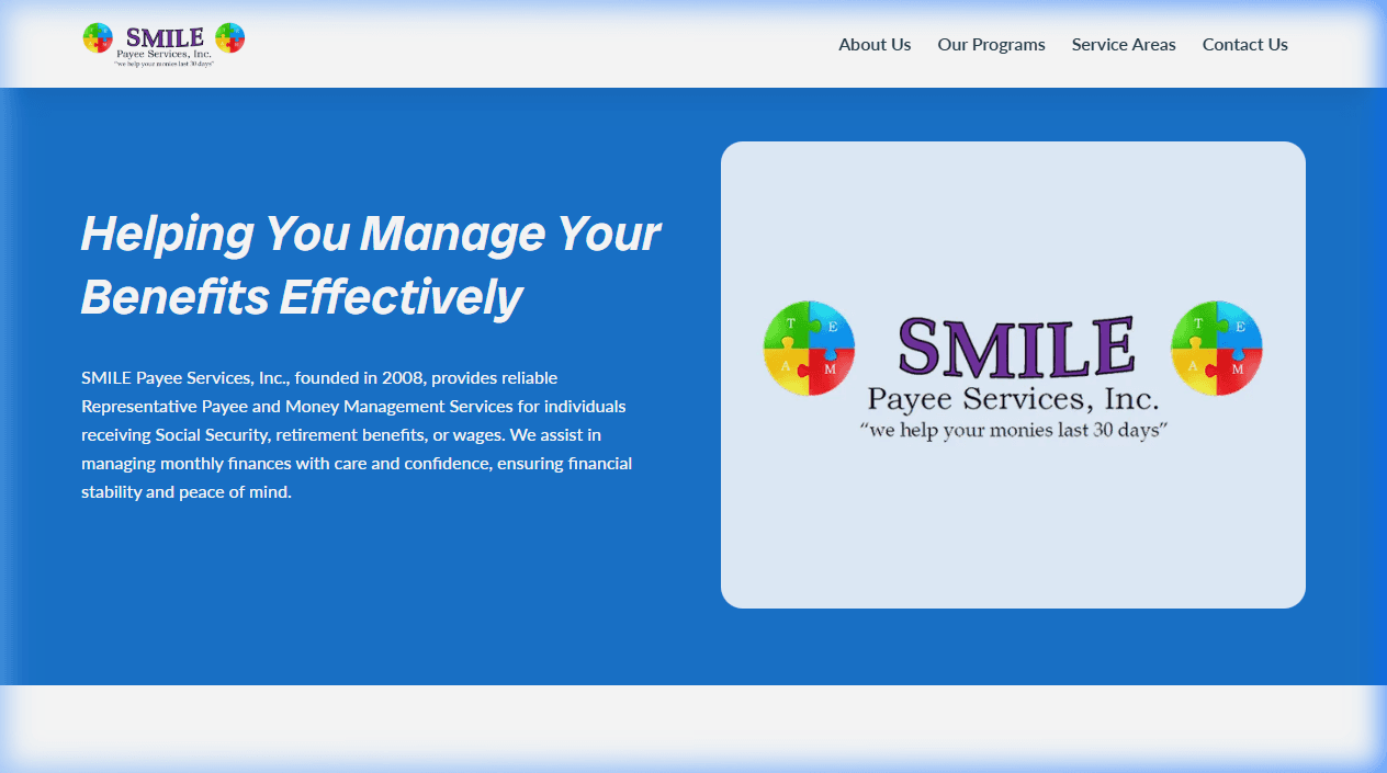 Screenshot of Smile Payee (U.S. FinTech Service)
